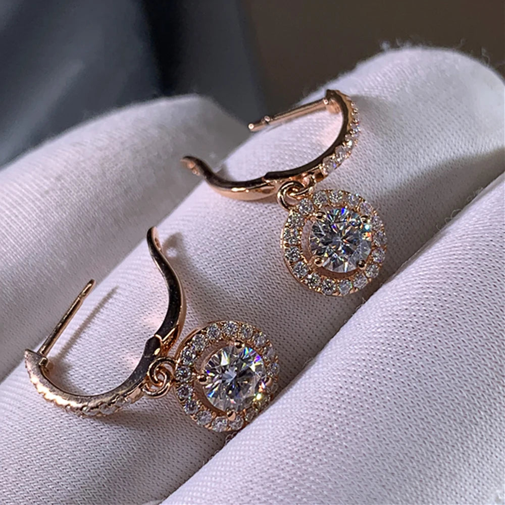 Round Dangle Earrings
