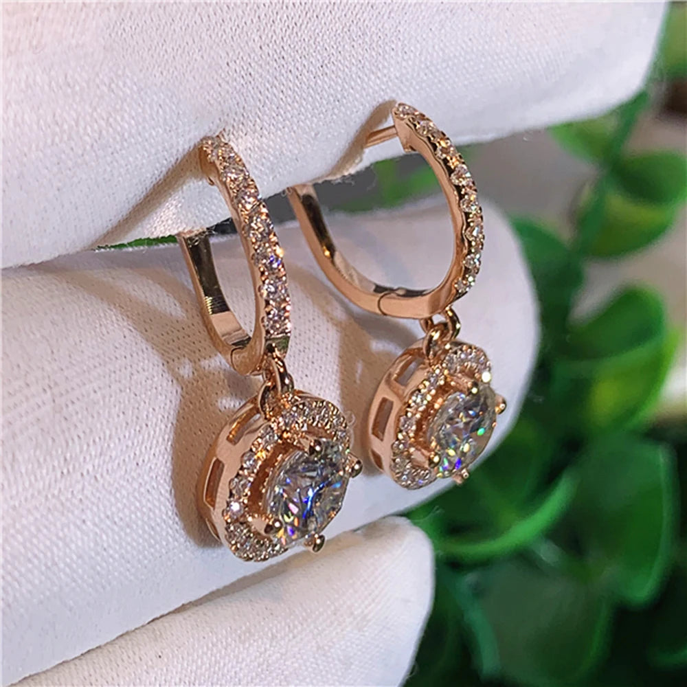 Round Dangle Earrings