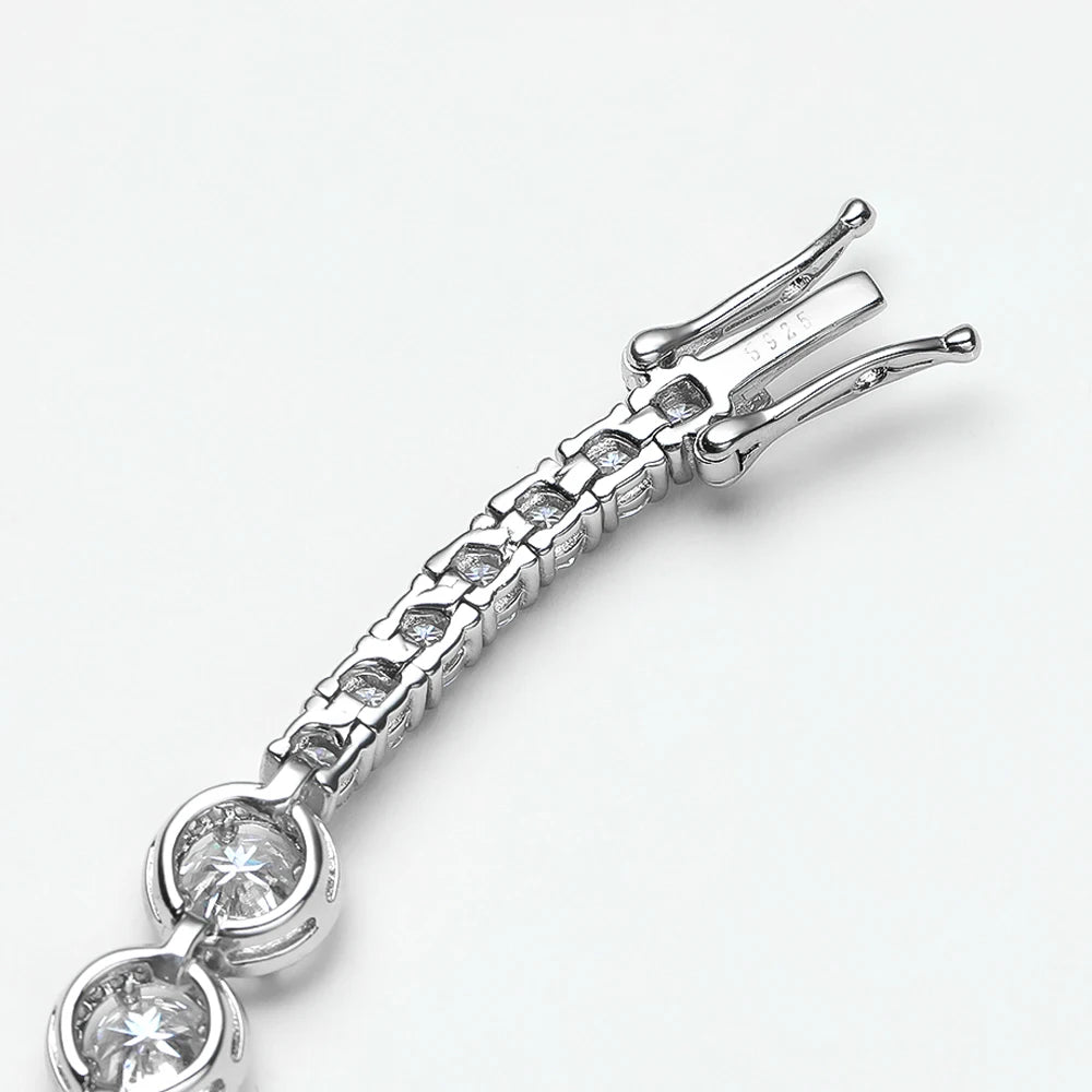 S925 Sterling Silver, 18K Gold Plated, Luxury Charm Bracelet