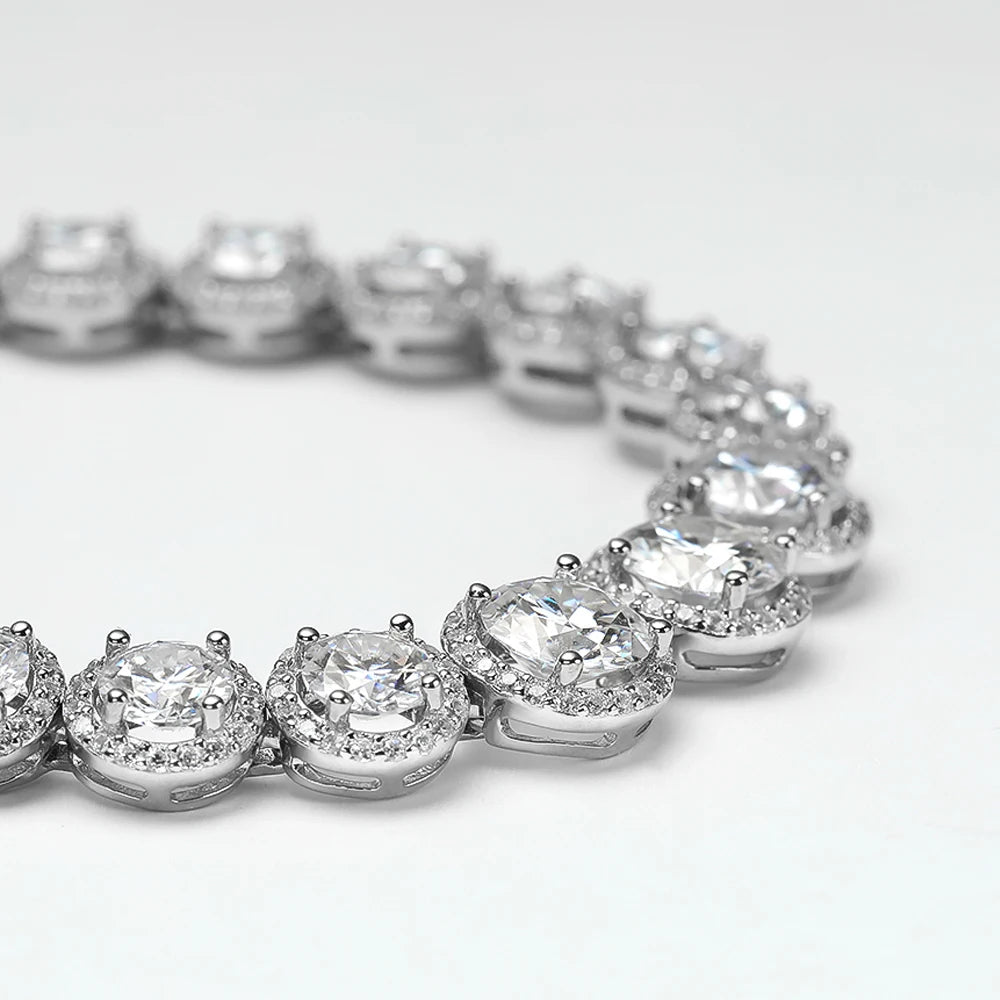 S925 Sterling Silver, 18K Gold Plated, Luxury Charm Bracelet