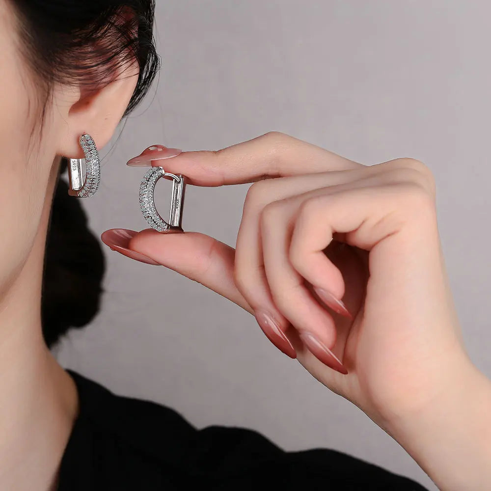 Letter D Hoop Earring