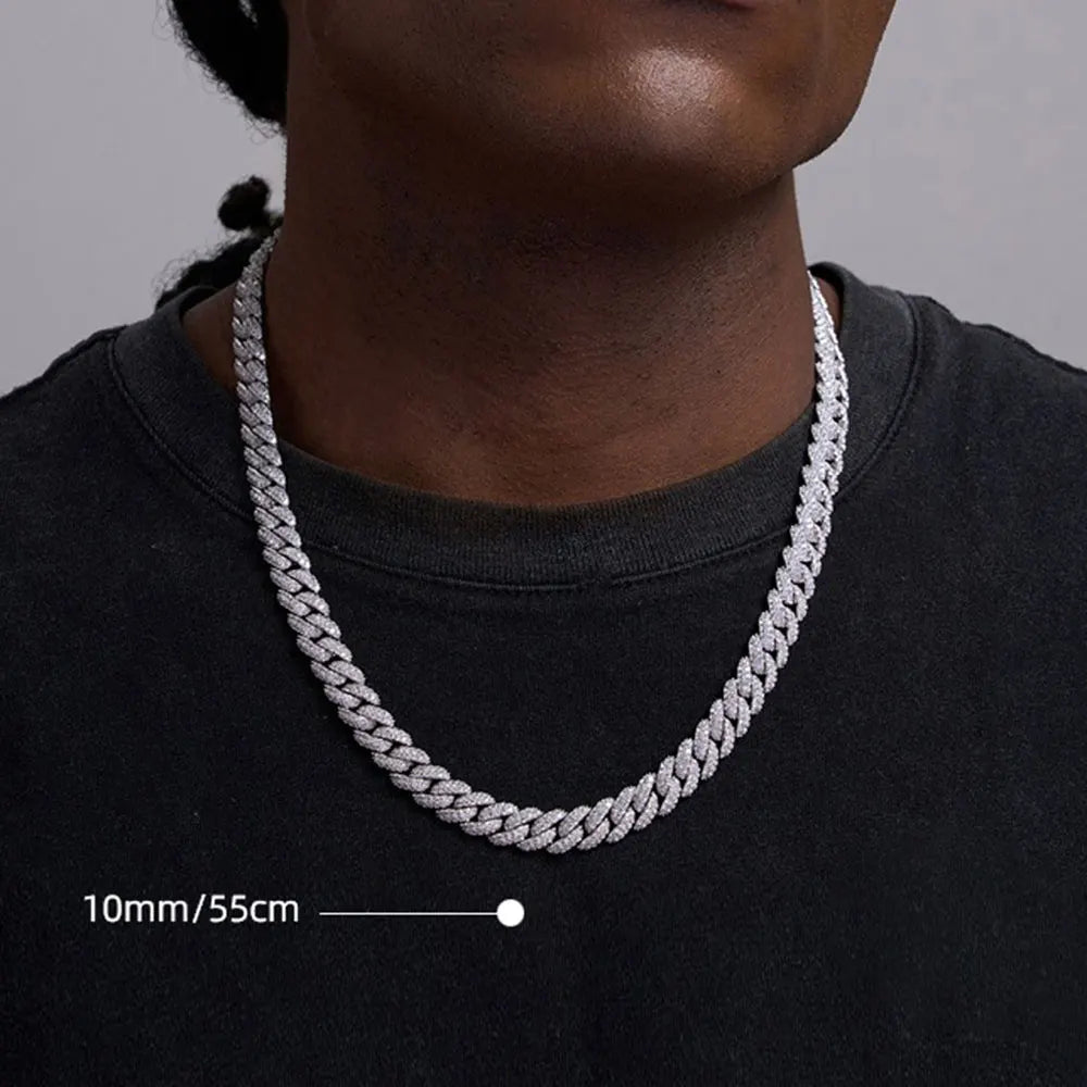 10mm Diamond Cuban Link Chain