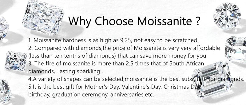 Cauliflower Moissanite Diamond Pendant Necklaces