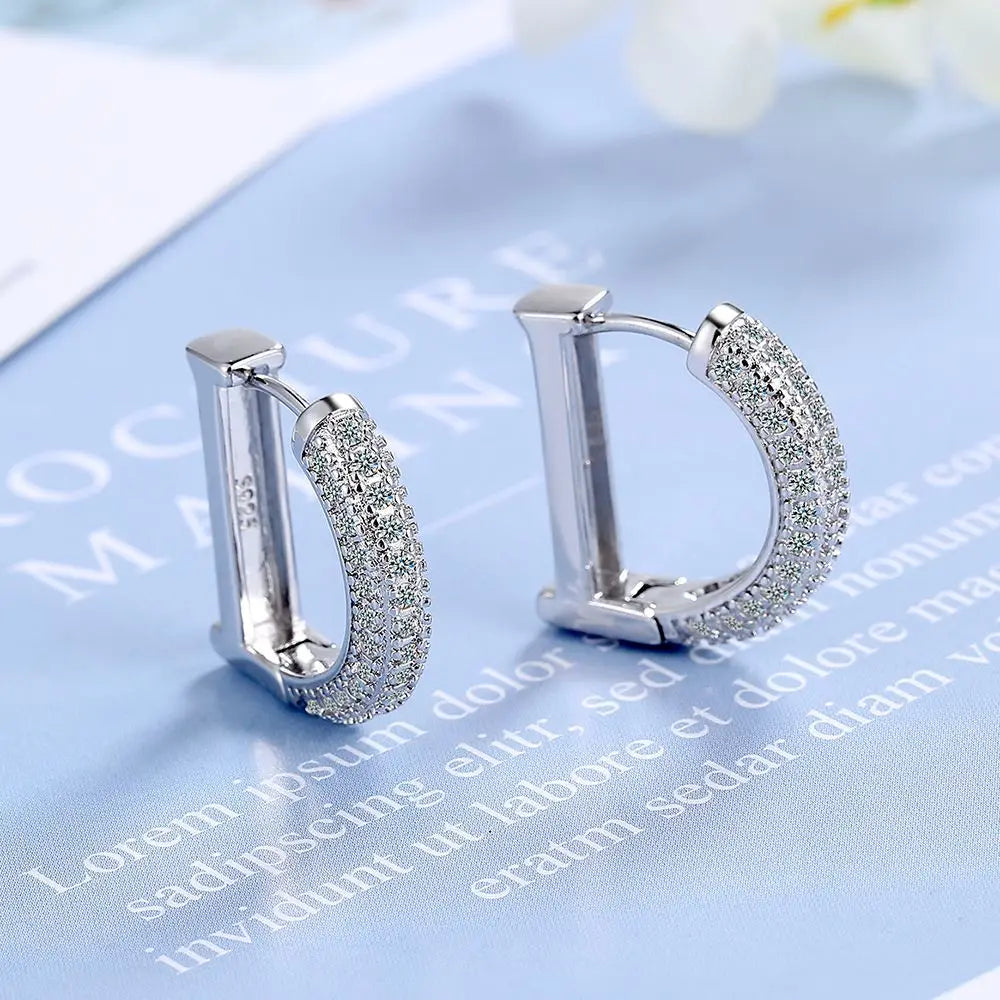 Letter D Hoop Earring