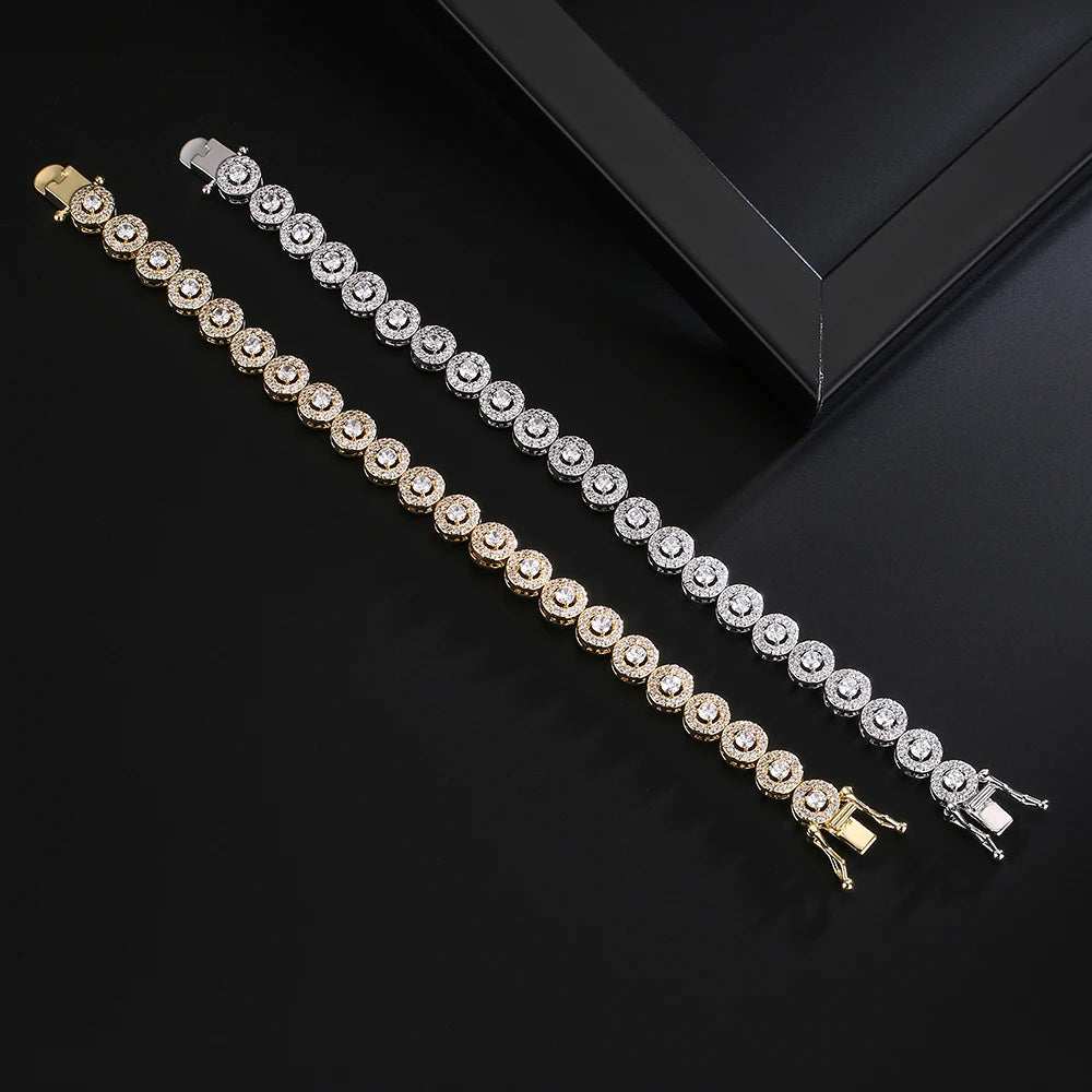 Cubic Zirconia Charm Bracelet - Unisex