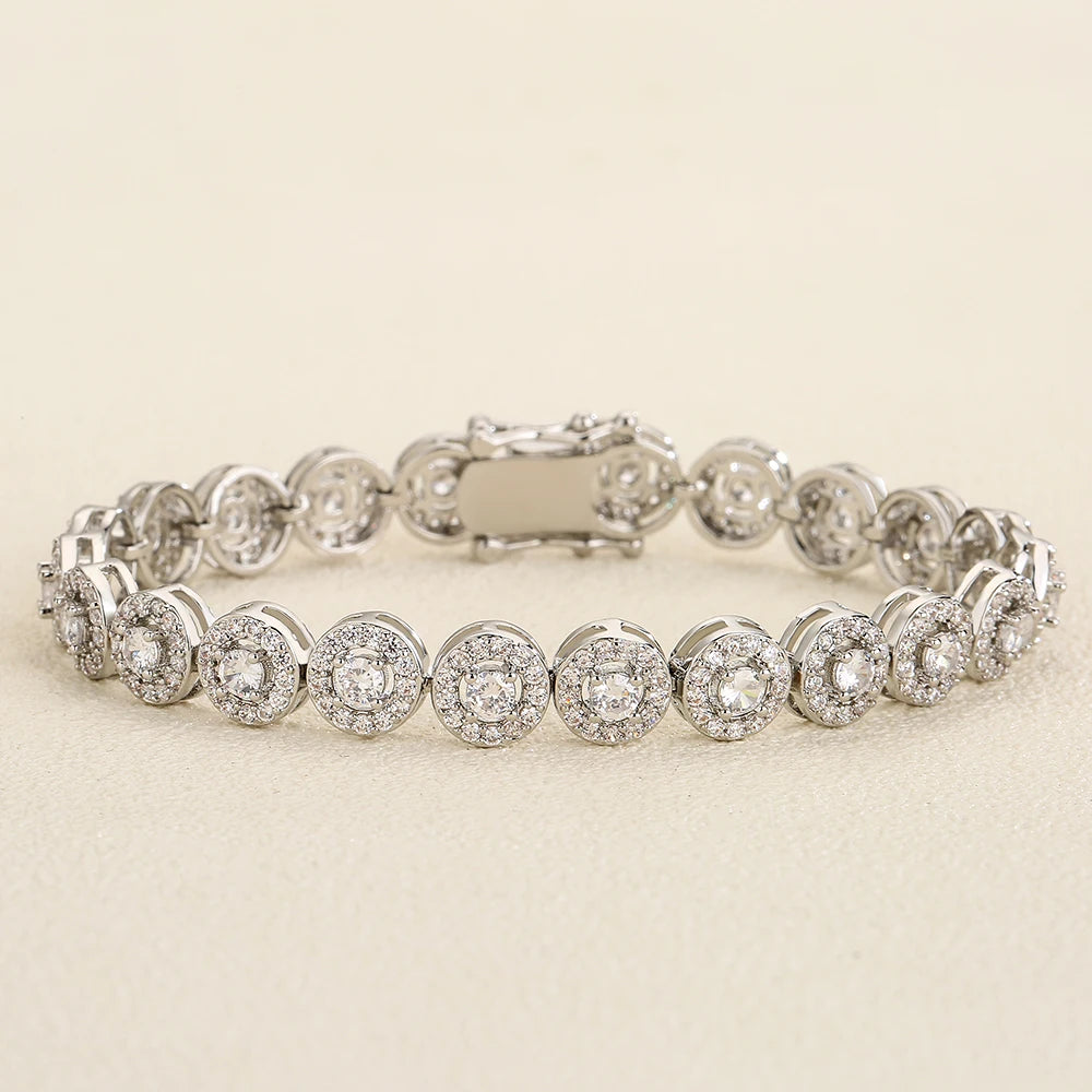 Cubic Zirconia Charm Bracelet - Unisex