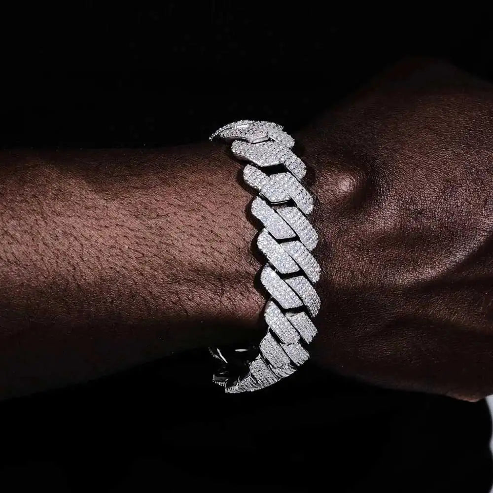 20mm Iced Out Cuban Link Chain – Hip Hop Gold & Silver Miami Style
