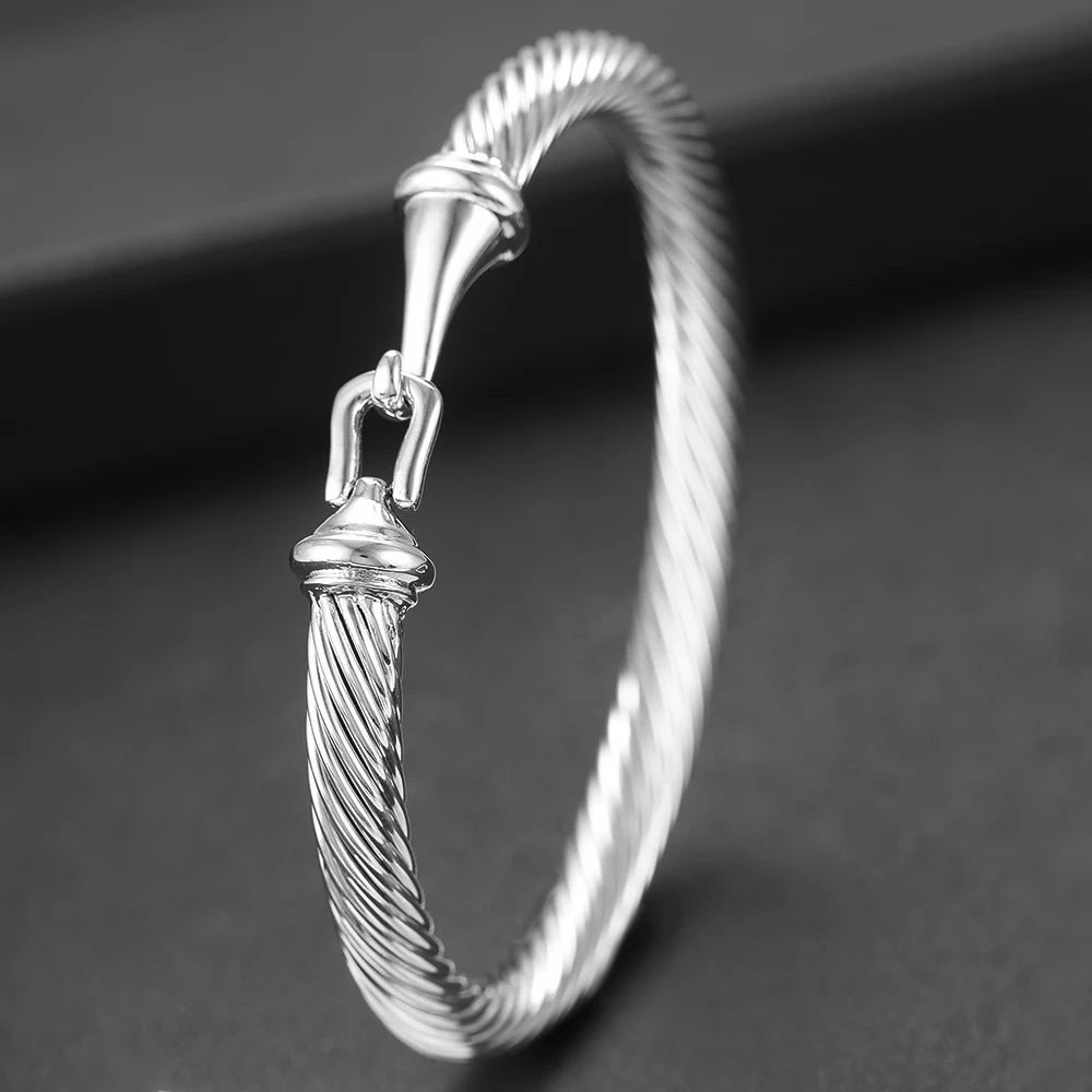 Msvk Platinum-Plated Cuff Bracelet