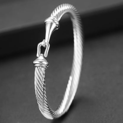 Msvk Platinum-Plated Cuff Bracelet