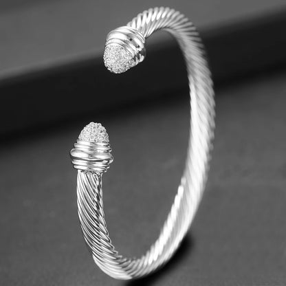Msvk Platinum-Plated Cuff Bracelet