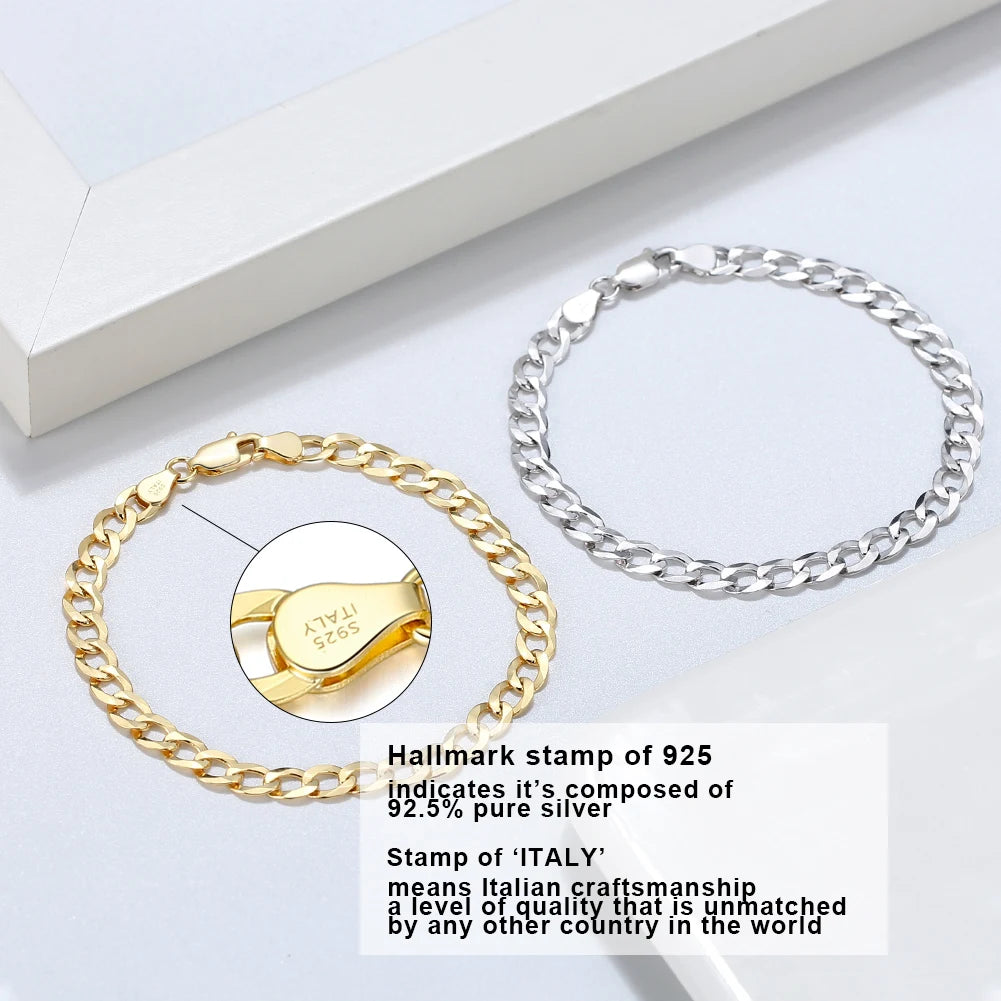 18K Gold-Plated 925 Sterling Silver Italian Diamond