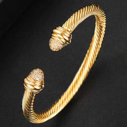 Msvk Platinum-Plated Cuff Bracelet