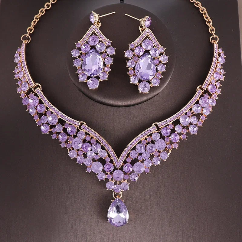 Obiim AB Crystal Bridal Jewelry Set