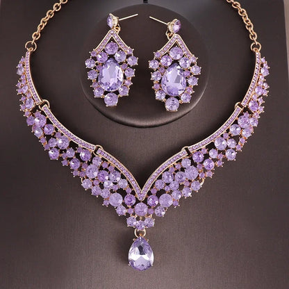 Obiim AB Crystal Bridal Jewelry Set