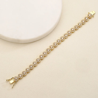 Cubic Zirconia Charm Bracelet - Unisex
