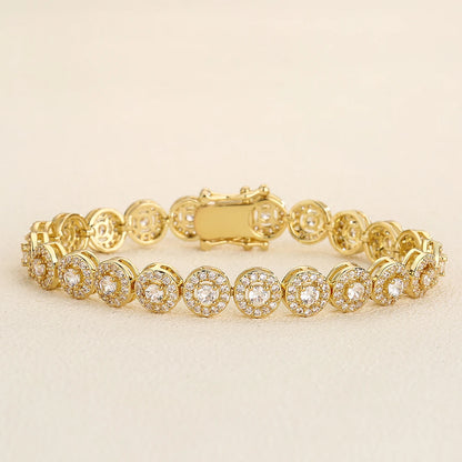 Cubic Zirconia Charm Bracelet - Unisex