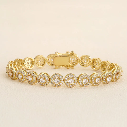 Cubic Zirconia Charm Bracelet - Unisex