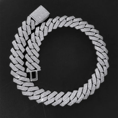 20mm Iced Out Cuban Link Chain – Hip Hop Gold & Silver Miami Style