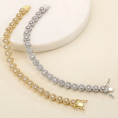 Cubic Zirconia Charm Bracelet - Unisex