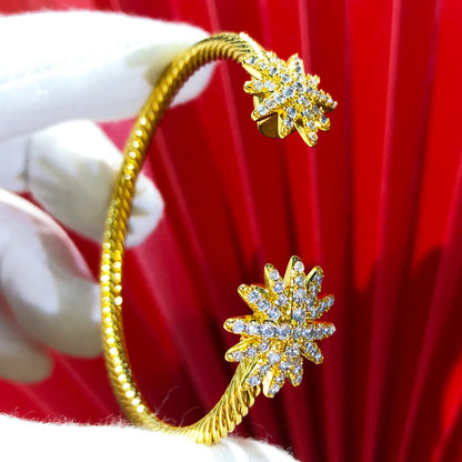 Msvk Platinum-Plated Cuff Bracelet