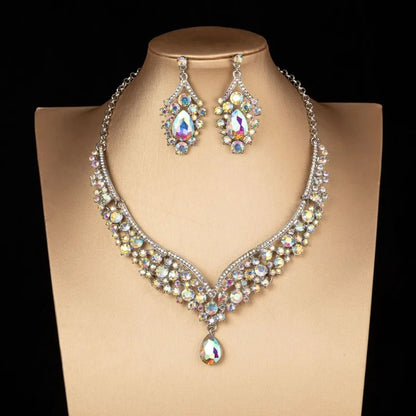 Obiim AB Crystal Bridal Jewelry Set