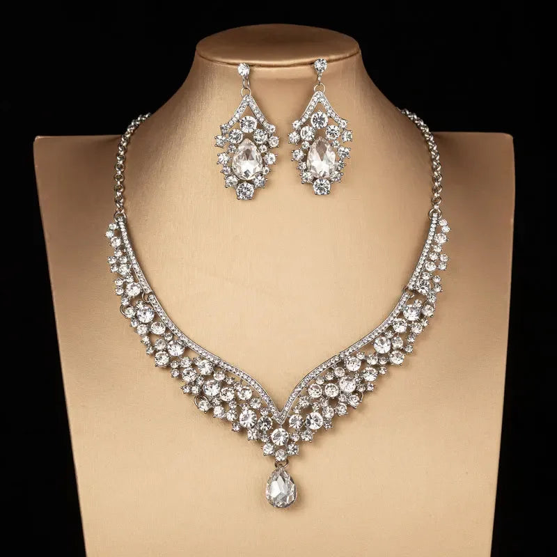 Obiim AB Crystal Bridal Jewelry Set