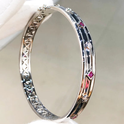 Msvk Platinum-Plated Cuff Bracelet