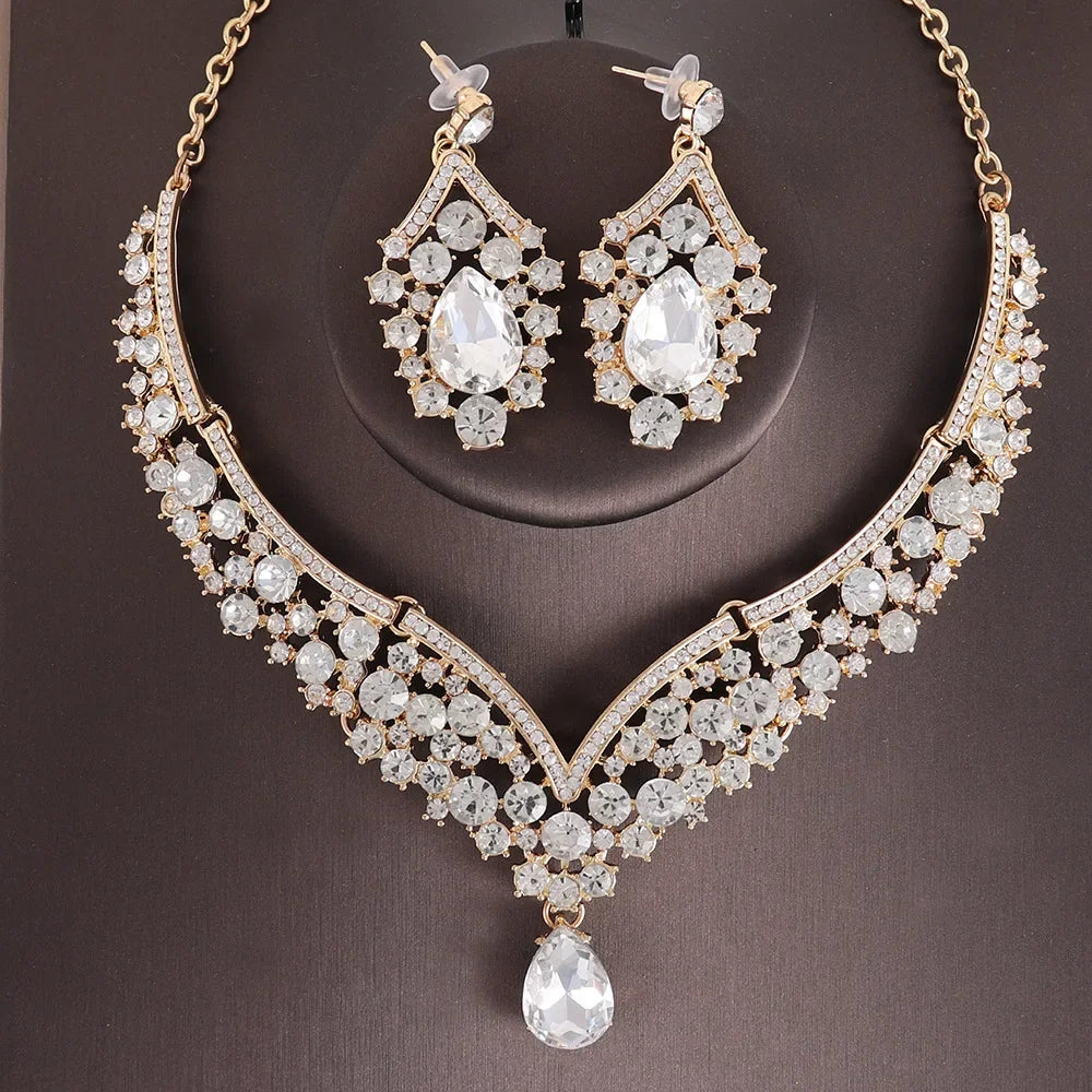 Obiim AB Crystal Bridal Jewelry Set