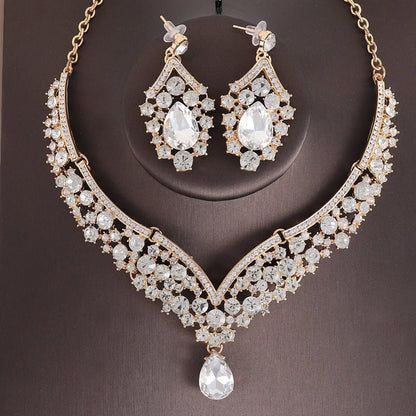 Obiim AB Crystal Bridal Jewelry Set