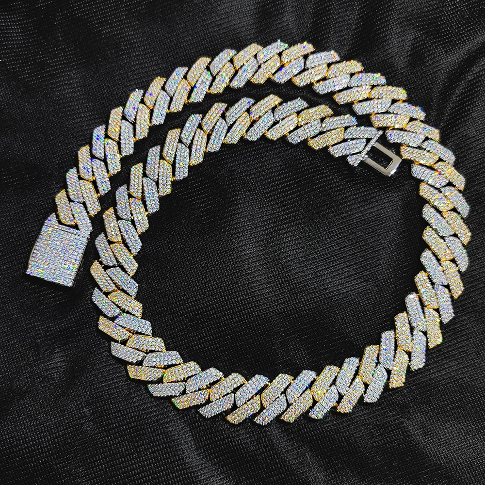 20mm Iced Out Cuban Link Chain – Hip Hop Gold & Silver Miami Style