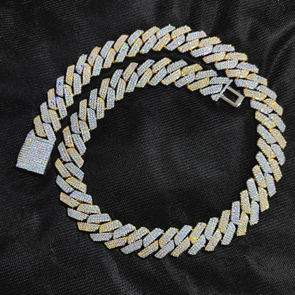 20mm Iced Out Cuban Link Chain – Hip Hop Gold & Silver Miami Style