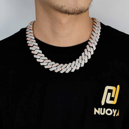 20mm Iced Out Cuban Link Chain – Hip Hop Gold & Silver Miami Style