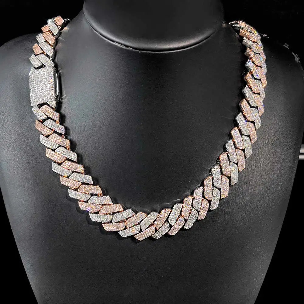 20mm Iced Out Cuban Link Chain – Hip Hop Gold & Silver Miami Style
