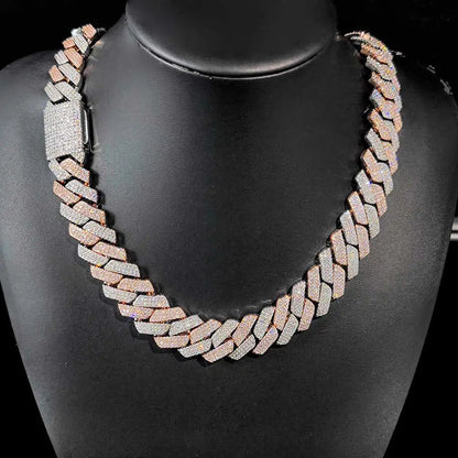 20mm Iced Out Cuban Link Chain – Hip Hop Gold & Silver Miami Style