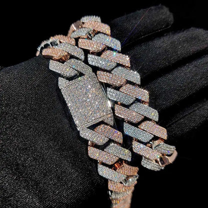 20mm Iced Out Cuban Link Chain – Hip Hop Gold & Silver Miami Style