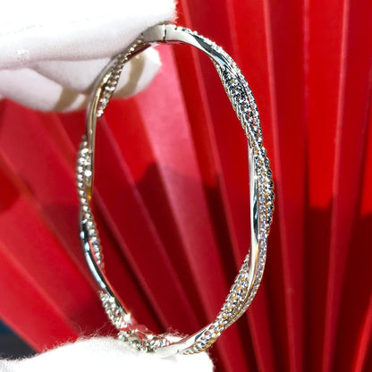 Msvk Platinum-Plated Cuff Bracelet