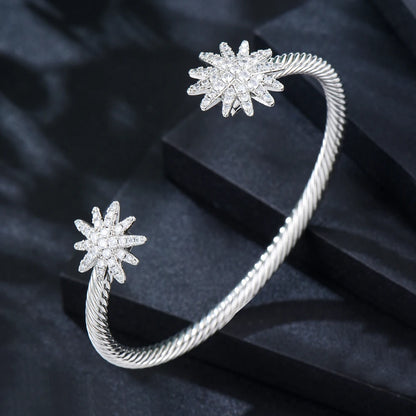Msvk Platinum-Plated Cuff Bracelet