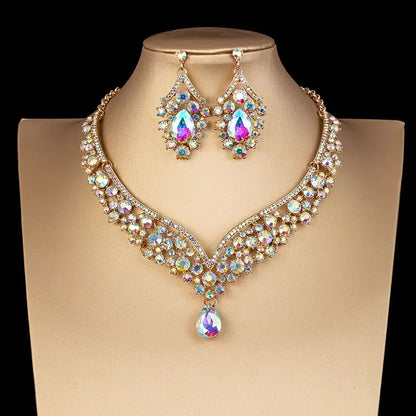 Obiim AB Crystal Bridal Jewelry Set