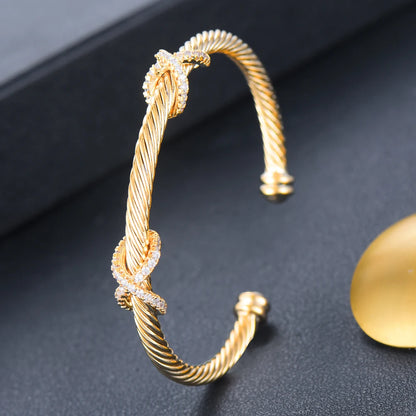 Msvk Platinum-Plated Cuff Bracelet