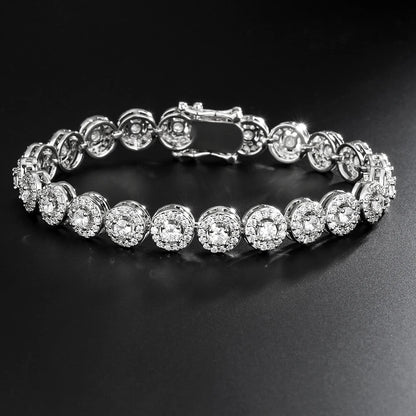 Cubic Zirconia Charm Bracelet - Unisex