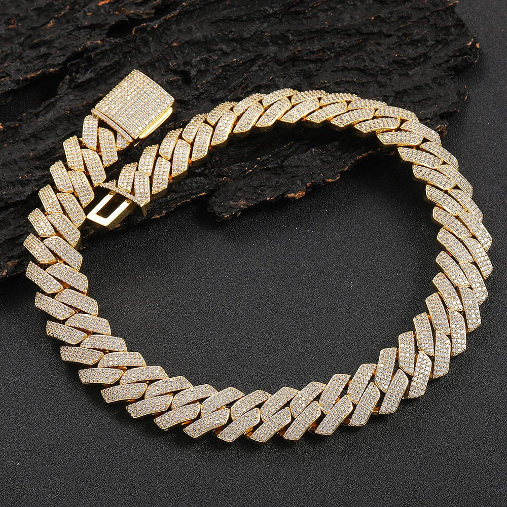 20mm Iced Out Cuban Link Chain – Hip Hop Gold & Silver Miami Style