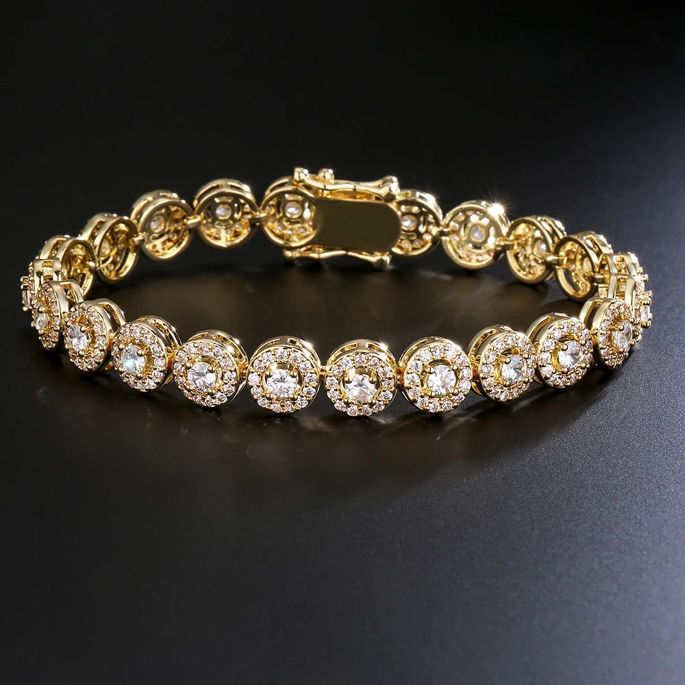 Cubic Zirconia Charm Bracelet - Unisex
