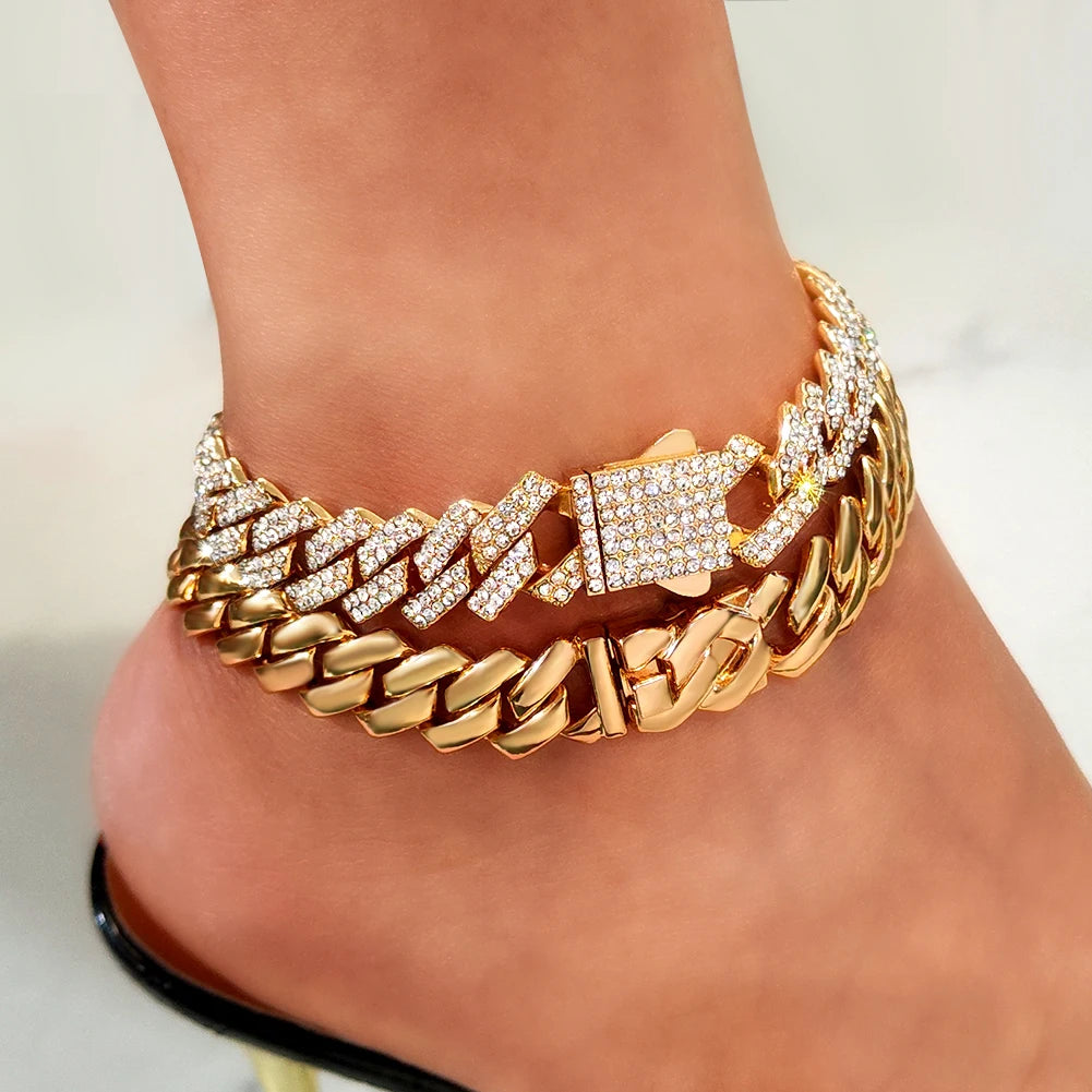 Bling Golden Anklet