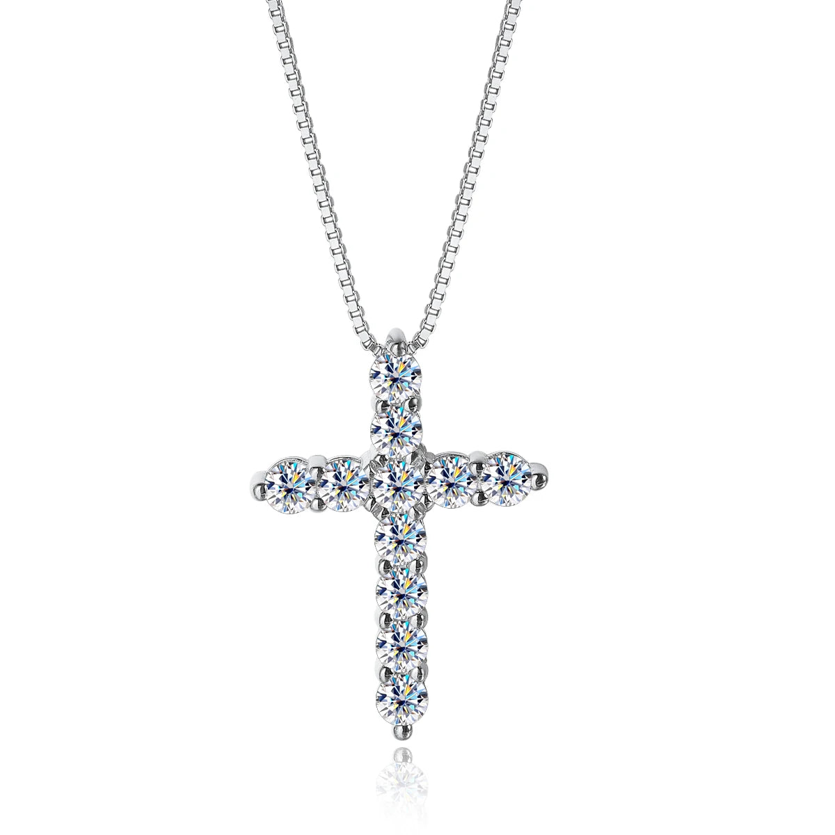 Moissanite Pendant Necklace – Classic 925 Sterling Silver with D Color Brilliance
