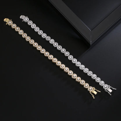 Cubic Zirconia Charm Bracelet - Unisex