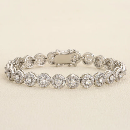 Cubic Zirconia Charm Bracelet - Unisex