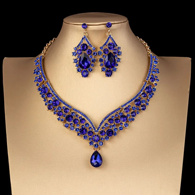 Obiim AB Crystal Bridal Jewelry Set