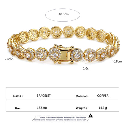 Cubic Zirconia Charm Bracelet - Unisex
