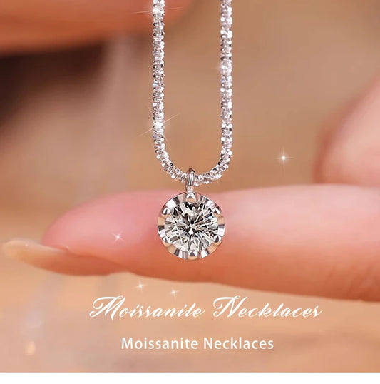 Cauliflower Moissanite Diamond Pendant Necklaces