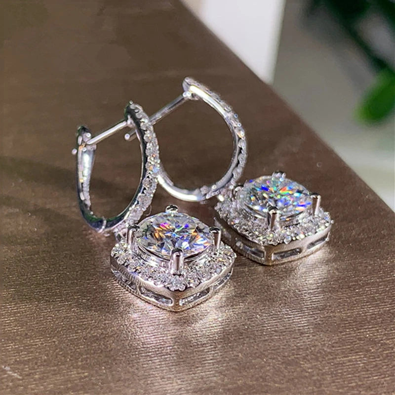 Moissanite 3ct Earrings